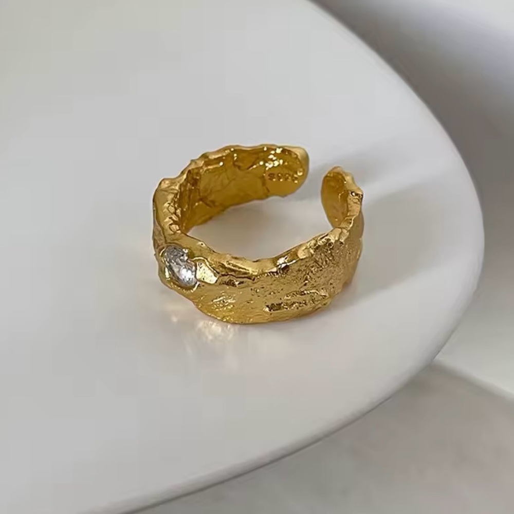 SELENE GOLD PLATED CZ RING